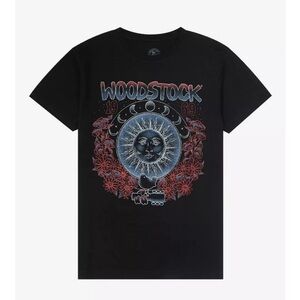 Woodstock 1969 Moon Phases Boyfriend Fit Girls T-Shirt